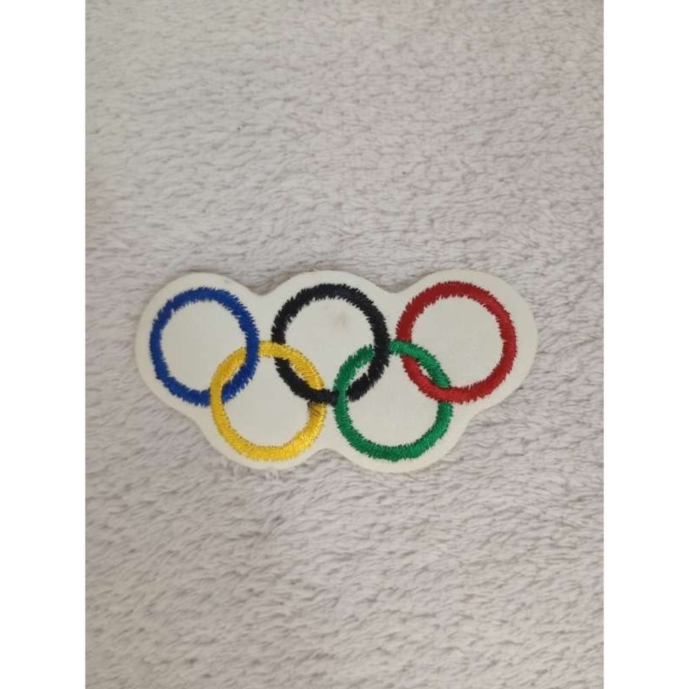 Vintage Olympic Rings‎ Embroidered Patch Sew Iron On DIY Collectible Memorabilia